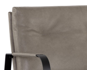 STERLING LOUNGE CHAIR - MISSOURI STONE LEATHER