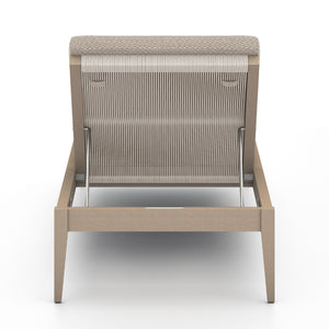 Sherwood Outdoor Chaise Lounge In Brwn/Sand