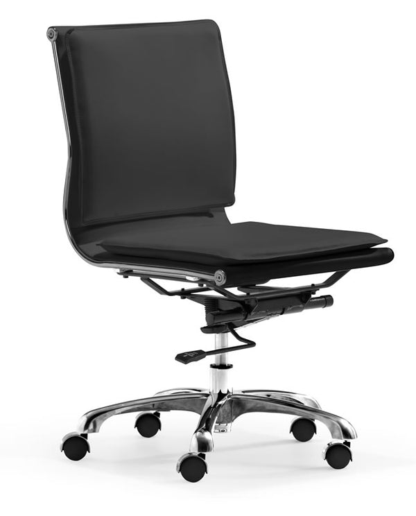 Lider Plus Armless Office Chair Black