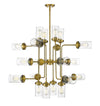 Calliope 20 Light Pendant in Foundry Brass Finish
