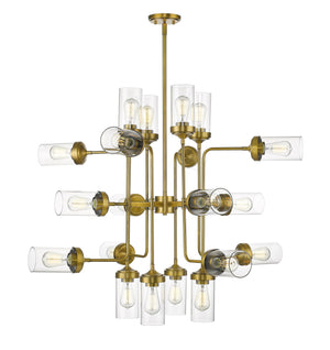 Calliope 20 Light Pendant in Foundry Brass Finish