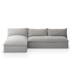 Grant Outdoor 2 Pc Sectional In Faye Ash