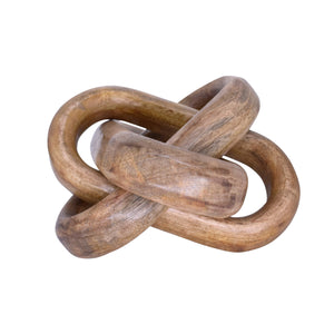 KNOT DECORATIVE OBJECT IN MANGO WOOD