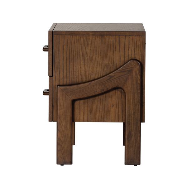 Halston Nightstand In Terra Brown Ash