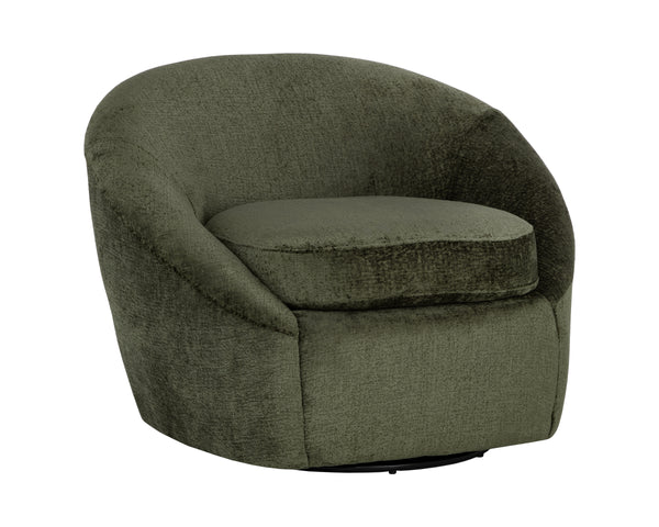 BLISS SWIVEL LOUNGE CHAIR - BERGEN OLIVE