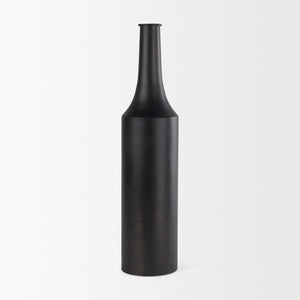 Aubrey Large 24.0H Black Iron Flower Vase
