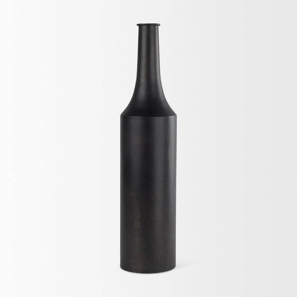 Aubrey Large 24.0H Black Iron Flower Vase