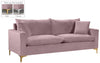 Lucy Sofa In Pink Velvet