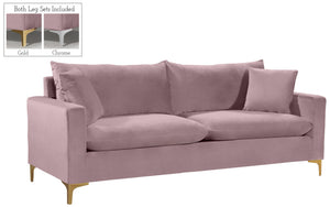 Lucy Sofa In Pink Velvet