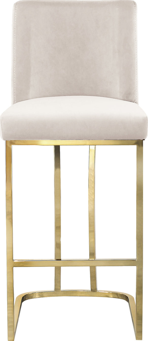 Rick Stool In Cream Velvet