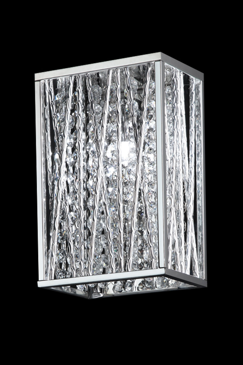 Terra 1 Light Wall Sconce in Chrome Finish