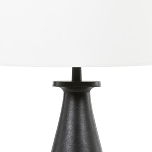 Innes Table Lamp In Matte Black Cast Alumnm