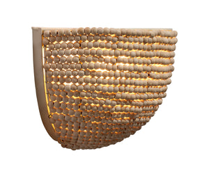  Barnacle 1-Light Beaded Demi Lune Wall Sconce