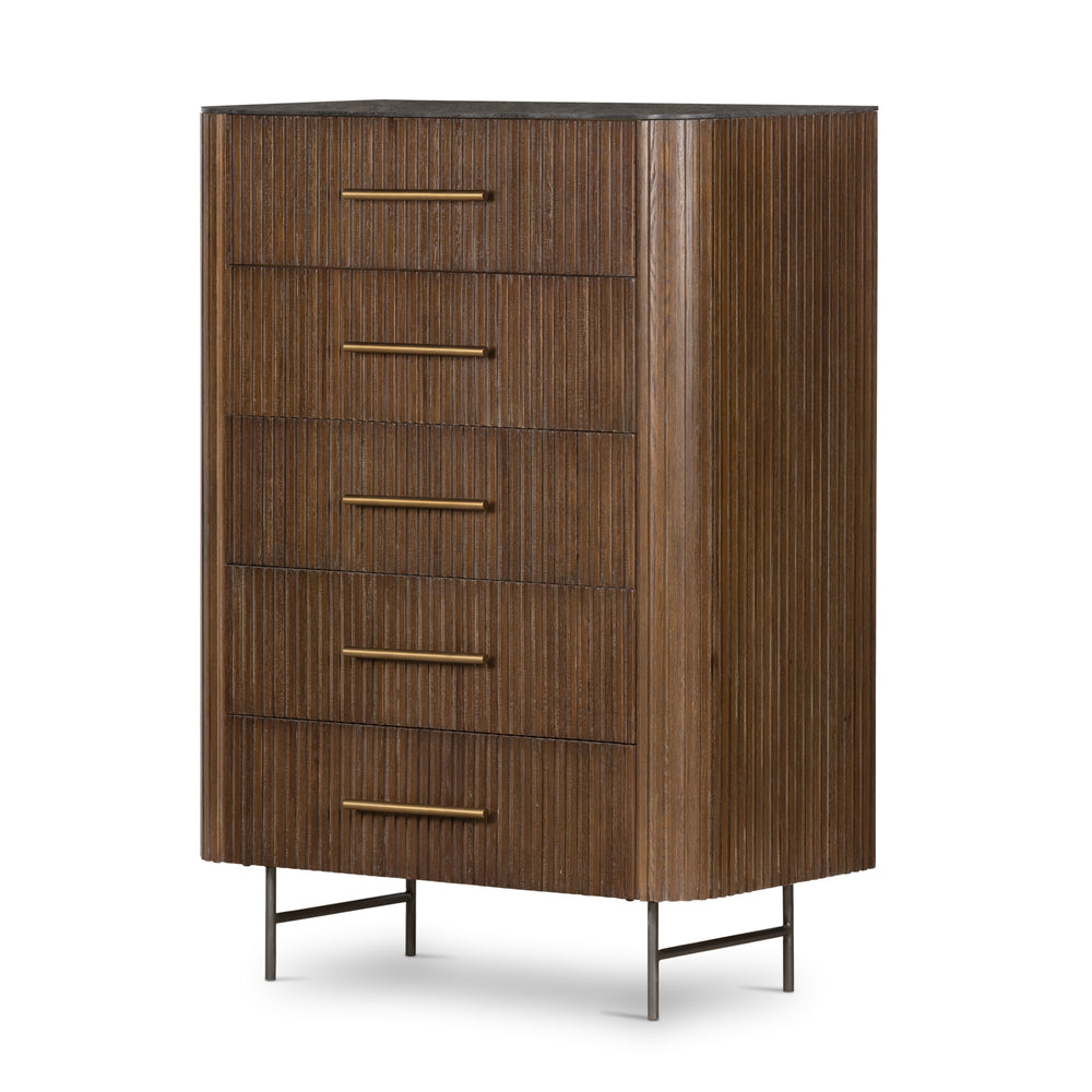 Fletcher 5 Drawer Dresser In Bluestone