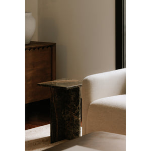 Moe's Blair Accent Table in Rainforest Green Marble