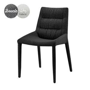 Kelsey Fabric Dining Side Chair, Boucle Black