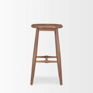 Ernest Medium Brown Wood Bar Stool