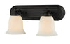 Lagoon 2 Light Vanity  in Matte Black Finish