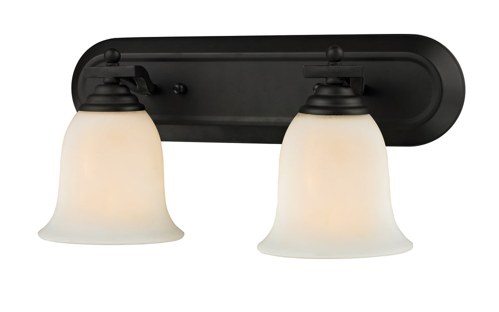 Lagoon 2 Light Vanity  in Matte Black Finish