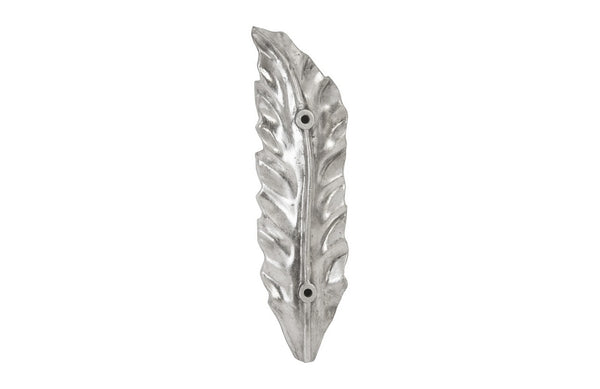 Petiole Wall Leaf, Silver, Small, Version B