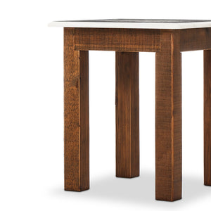 Jessa End Table in Waxed Bleached