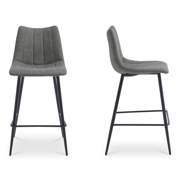 Moe's Alibi Set of 2 Dark Grey Counter Stools