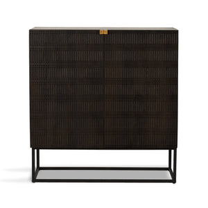 Kelby Bar Cabinet - Gunmetal