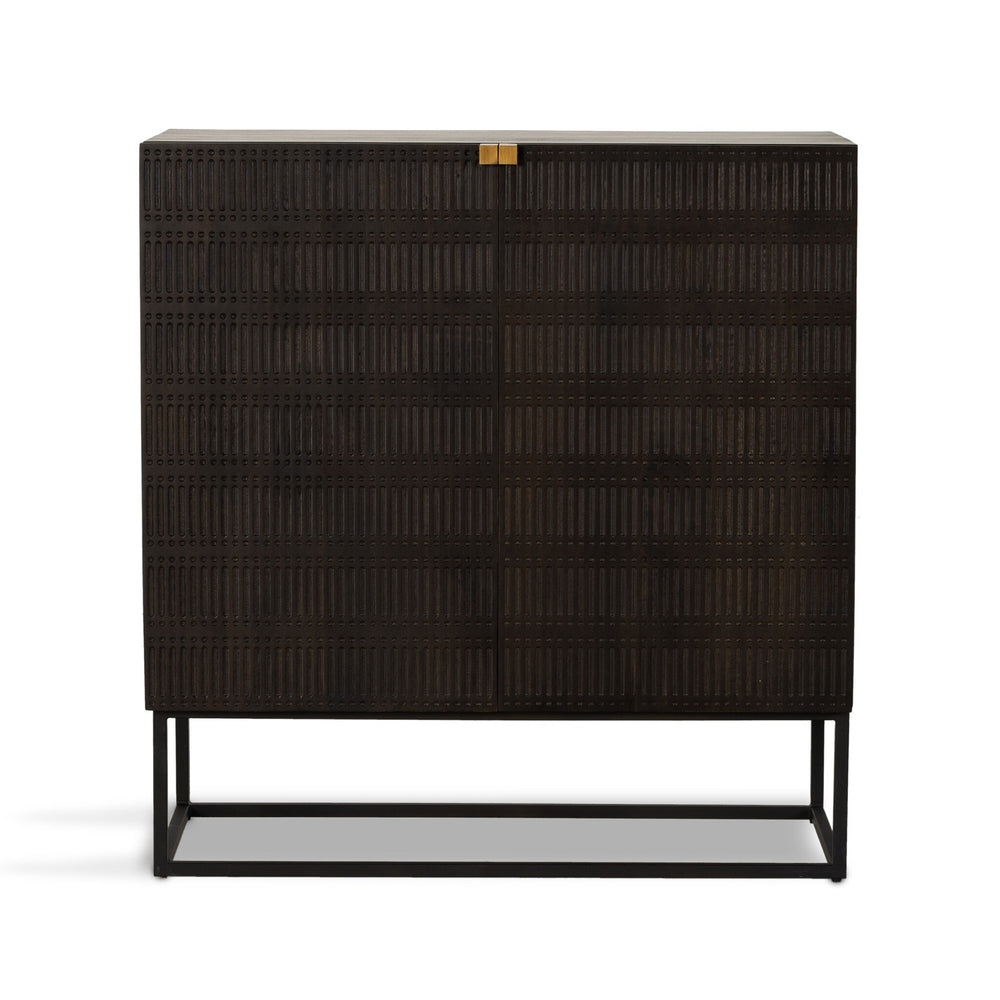 Kelby Bar Cabinet - Gunmetal
