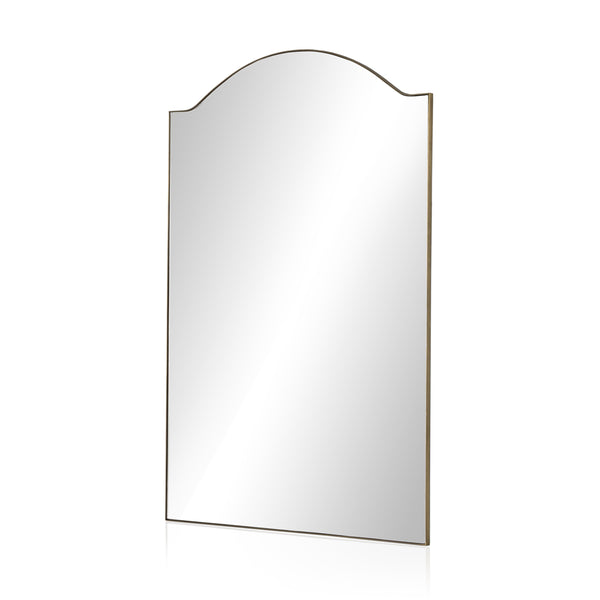 Jacques Floor Mirror In Antique Brass