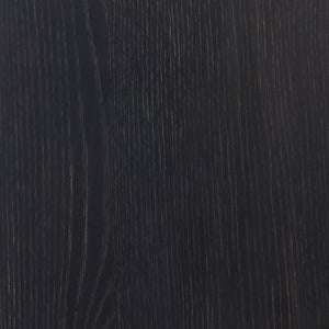 Avedon Desk In Aged Black Oak And Aged Black Oak Veneer And Brass Patina