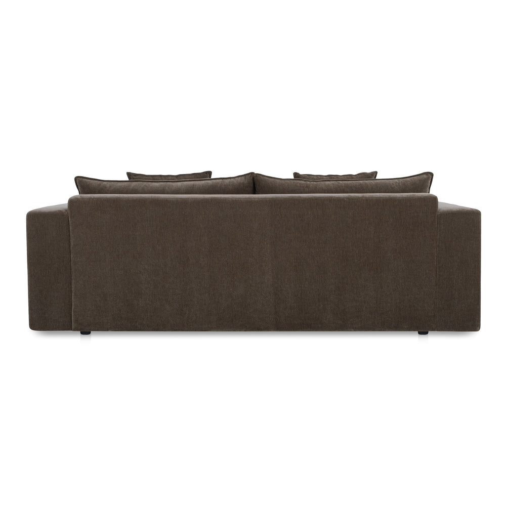 Moe's Kiran Sleeper Sofa in Warm Charcoal Velvet