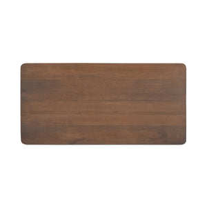 Wiley Coffee Table in Vintage Brown with Shelf