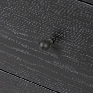 Roark Media Console - Ebony Oak Veneer