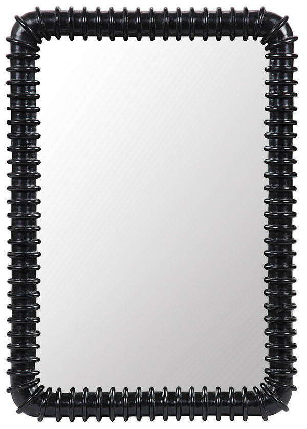 Toshi Mirror, Hand Rubbed Black