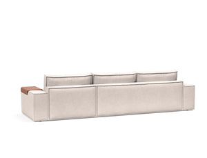 NEWILLA SOFA BED W/LOUNGER 57"X118", W/WIDE ARM RESTS