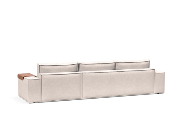 NEWILLA SOFA BED W/LOUNGER 57"X118", W/WIDE ARM RESTS
