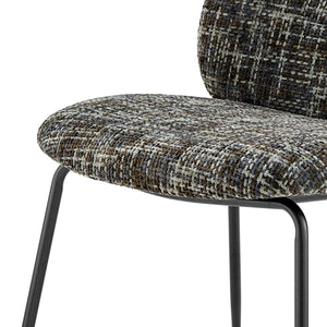 Nisha KD Chenille Dining Side Chair, Allure Gray