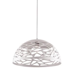 1Lt Pendant, Matte White Finish 