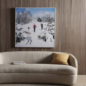 Skiing Waiters (48" X 48") In Slim Aarons's Showcase In Photography Art