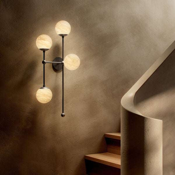 Armstrong 4 L Sconce - Black Gunmetal
