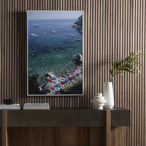 Porto Ercole Beach (32" X 48") In Slim Aarons's Showcase In Photography Art