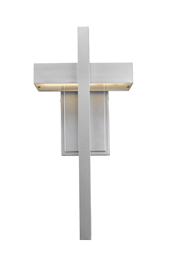 Luttrel 1 Light Outdoor Wall Sconce in Silver Finish