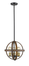 Kirkland 3 Light Pendant in Rustic Mahogany Finish