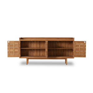 Lula Outdoor Sideboard - Natural Teak-FSC