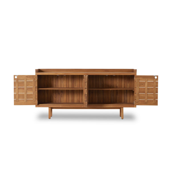 Lula Outdoor Sideboard - Natural Teak-FSC