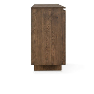 Roya Solid Wood 4Dr Cabinet - Toasted Brown