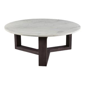 Moe's Jinxx Coffee Table in Charcoal Grey Marble