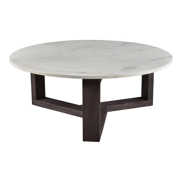 Moe's Jinxx Coffee Table in Charcoal Grey Marble