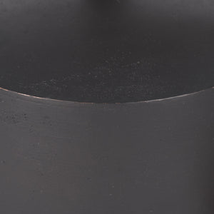 Quincy Large Matte Black Metal Decorative Bell Object