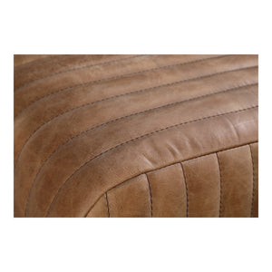 Moe's Endora Open Road Brown Leather Bench